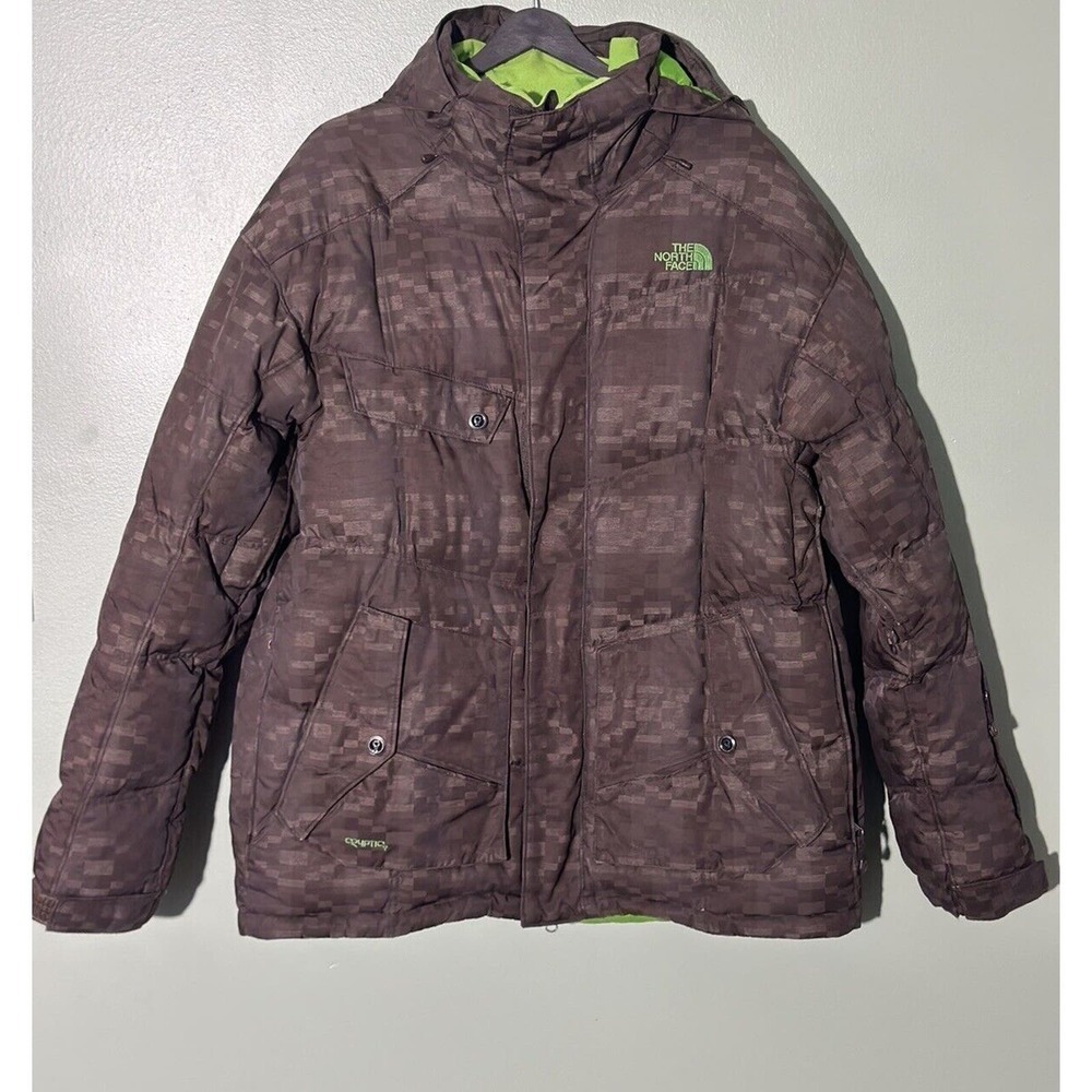 The North Face Cryptic Recco Rescue Men Ski Jacket Size M 600 Down Fill Coat​​​​